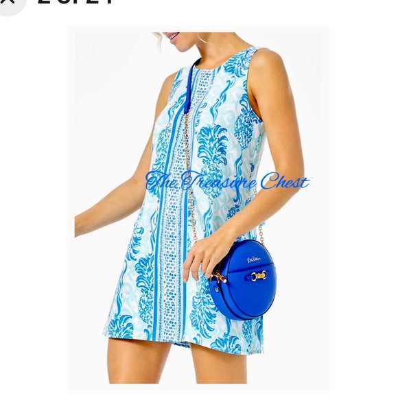 LILLY PULITZER Donna Romper Bennet Blue Out Of The Blue size 0 - Picture 3 of 16